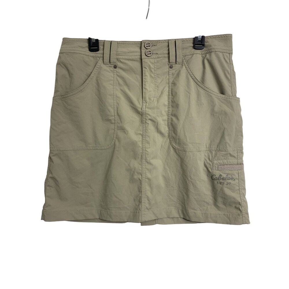 Cabela's UPF 30 Nylon Outdoor Gorpcore Midi Skirt Size 12